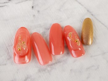 シシ(SiSi)/#シンプル #立体 #オレンジ