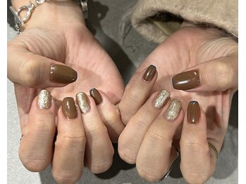 アンドローブ 銀座店(&robe)/ワンカラー+カラーライン＋ラメ