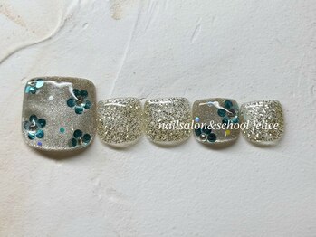 フェリーチェ(nail salon＆school felice)/フットネイル/定額制9900円/瑞江