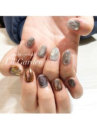 左右非対称ニュアンス×凹凸