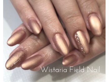 ウィスタリアフィールドネイル MONAD店(WISTARIA FIELD)/ワンカラー メタリックピンク