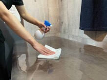 サロンドウルス(salon de ours)/新型コロナ対策として消毒の徹底