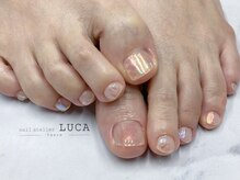 ネイルアトリエルカ(nail atelier LUCA)/M-357 大人可愛いピンク氷ネイル