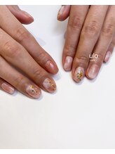 ウロネイルズ(ulo nails)/ニュアンス押し花