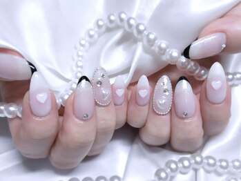 ファネル 京橋(FANELU)/チークネイル/ハート/フレンチ