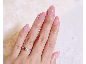 大人上品な透明感ピンク