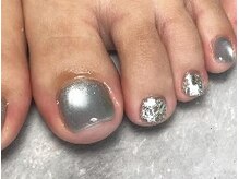 アメイロネイル(アメイロ_nail.)の雰囲気（奥行きマグネットフットネイル）