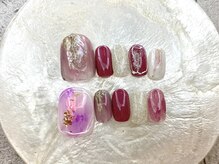 カラネイル 南森町店(calla nail)/フット &nbsp;綺麗め大人ピンク