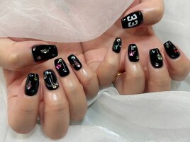 推しネイル　シンプル