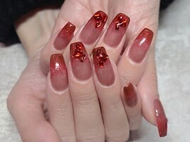 グラデーションデザインネイル☆