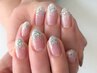 【HAND】ラメグラデーション<クリアベース>（60分／¥4,300→¥3,300）