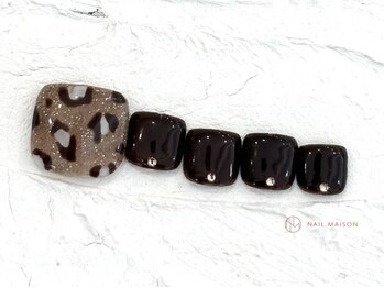 ネイルメゾン 池袋店(NAIL MAISON)/ラメレオパード¥7500