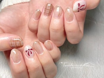 トゥーシェネイルズ(Touche'nails)/リボンネイル