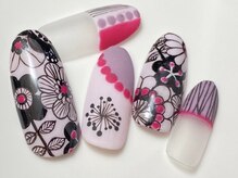 ネイリックス アヴェニール(NAILX avenir)/ピンクレトロフラワー