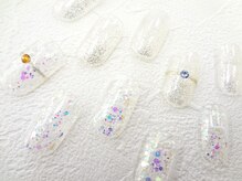 ネイルサロン クイール 小山店(NAIL SALON QUILL)/ラメ×リングネイル