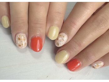 アプリコットオレンジ/シンプル