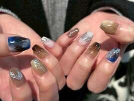 ニュアンスマーブルネイル