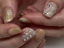 ビジューネイル持ち込みデザイン