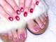 サンスエイジ(Sans age)の写真/夏前の準備期間！普段ネイルができない方も、フットネイルは思い切ったデザインに挑戦◎