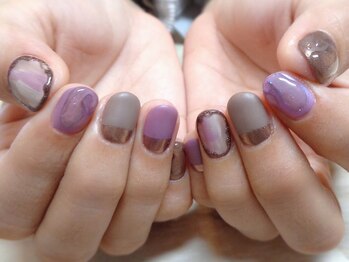アミュリー ネイル アトリエ(Amury nail atelier)/マット×メタリック★ 春夏秋冬