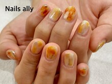 ネイルズアリー 立川店(Nails ally)/もやもや×ニュアンス×ミラー