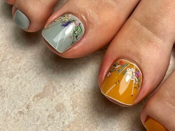 オーラリー ネイル アート メゾン(ORRERY nail art maison)/フット / フラワー