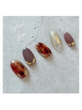 アイラッシュグラム(Eyelash glam)/べっこうネイル