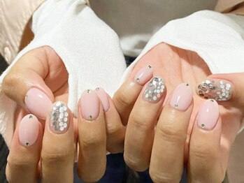 アイネイルズ 梅田店(I nails)/ホロ敷き詰めピンク¥9700