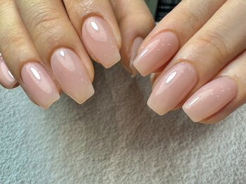 ロエン 西岡崎(ROEN)の写真/シンプルネイルで際立つ技術力◎ネイルが初めての方にもおすすめです◇丁寧な施術で見惚れるフォルムに