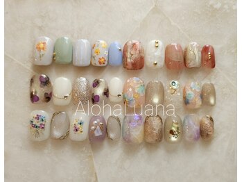 アロハ ルアナ(Aloha Luana)の写真/【季節に合わせたネイルをご提案★】トレンド感あるハイセンスなデザインが多数☆持ち込みアートも可◎