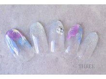 スリー 自由が丘(THREE)/紫陽花ネイル