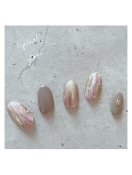 アイラッシュグラム(Eyelash glam)/大理石ネイル