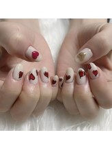 モモ(Momo)/バレンタインネイル