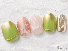 アイネイルズ 横浜WEST店(I-nails)/ミラーグラデしずく9480円