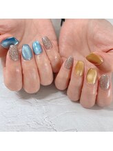 ブラン(blanc)/マグネットアシメントリーネイル