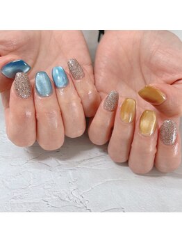 ブラン(blanc)/マグネットアシメントリーネイル