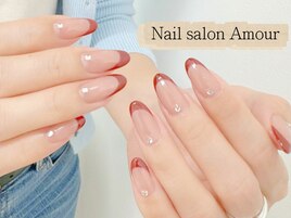 ワンカラーフレンチネイル