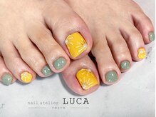 ネイルアトリエルカ(nail atelier LUCA)/W-554 春先取りぷっくりフラワー