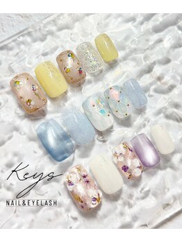 ネイルサロン キーズ(Nail salon Keys)の写真/人気クーポン♪【シンプルナチュラルアート¥5670/今月のキャンペーン¥6120/大人気ニュアンスアート¥6300】