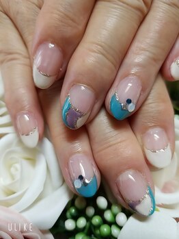 シュガーネイル(sugar nail)/夏ネイル
