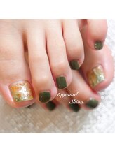 たゆ ネイル(たゆnail)/ニュアンスキラキラフットネイル