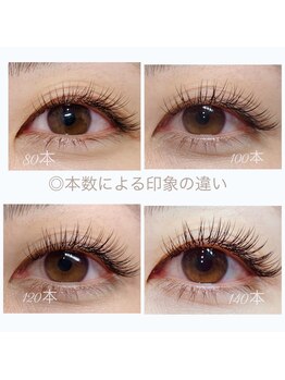 エクラ 朝霞店(eclat)/本数の違いで印象も変わります!