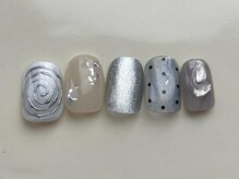 アイネイルズ 恵比寿店(I nails)/シルバーニュアンス10140円