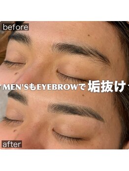 ジェノール 2nd beauty studio 姫路駅前店(JNOEL)/メンズもアイブロウwaxで垢抜け