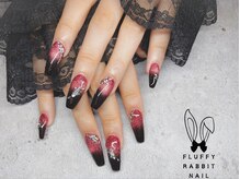 フラッフィーラビットネイル(fluffy rabbit nail)/マグネット ゴシック パンク