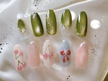 ネイルサロン インプレス(Impress)の写真/【やり放題90分コース★】持ち込みアート歓迎♪個性派Artや痛ネイルもご対応★パーツもアートも豊富♪