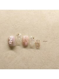 アシンメトリーニュアンスネイル