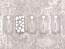 テンプテーション ネイル スタジオ(Temptation nail studio)/定額／ホワイトハートカプセル