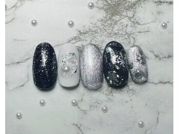定額Design 冬ネイルキラキラ