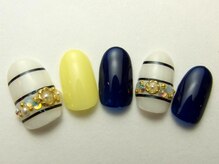 ネイルサロン ドレリッチ 大宮店(drerich)/【6990】マリンボーダービジュー